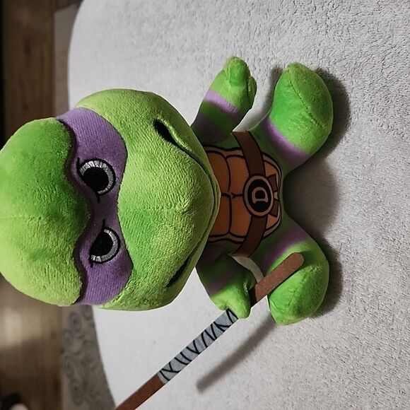 Green and Purple Ninja Turtle Plush Toy - Picture 1 of 3